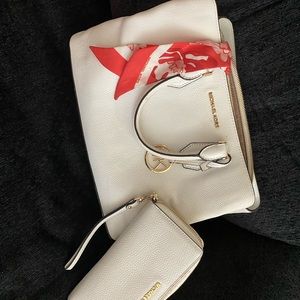 Michael Kors purse wallet and scarf combo